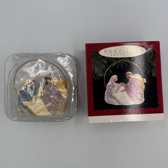 Vintage Hallmark 1996 Christmas Joy Nativity Keepsake Ornament Duane Unruh - Picture 5 of 12